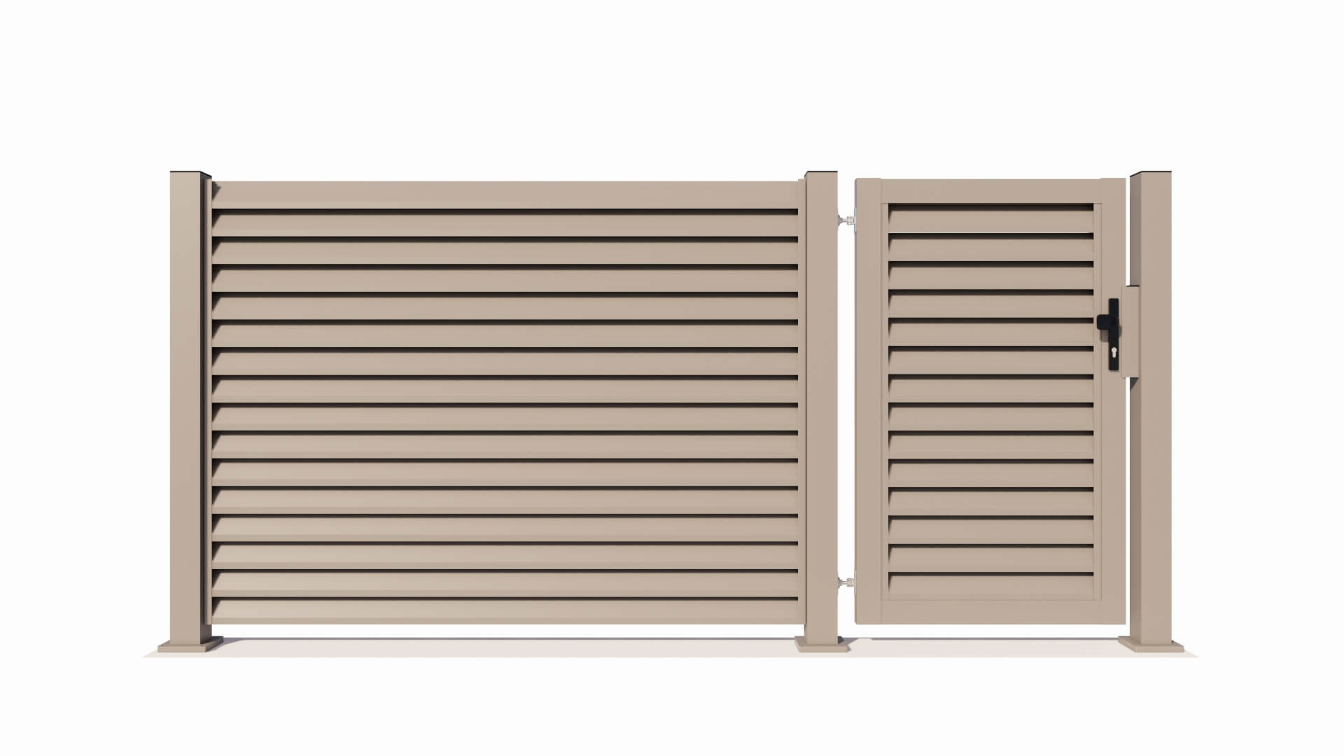 Hliníková bránička PORTO Lite 1000x1294mm RAL9007